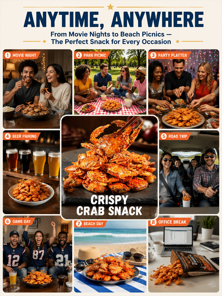 🚫 Stop Eating Junk! Try Oven-Baked Alaskan Crispy Crabs – Crunchier Than Chips!