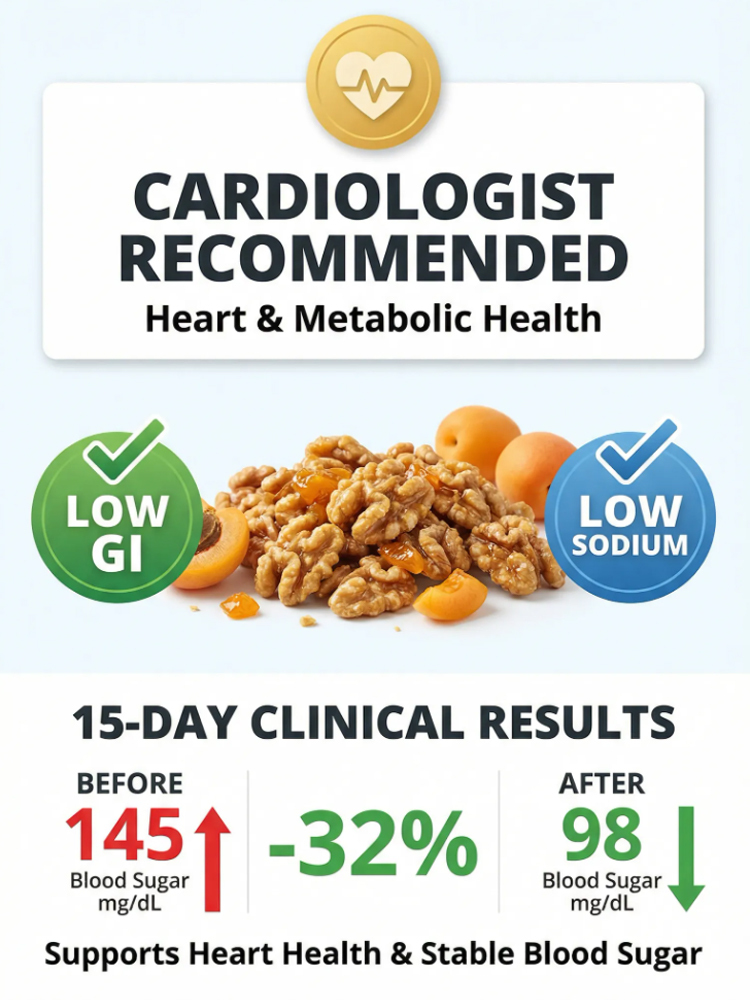 Apricot Roasted Walnuts ✨ Soft Sweet Sour Flavor Nutritious Healthy Snack On-the-Go