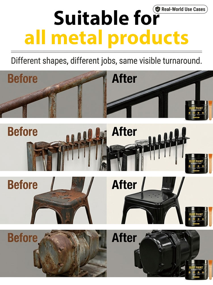 【50 Years Without Rusting】Metal Anti-rust Re-coated with Brightening and Polishing Paint