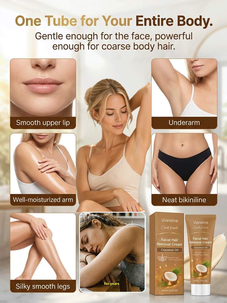 [Painless Hair Removal] Plant Extract Coconut Oil Hair Removal Cream