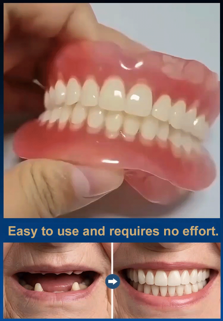 Instant perfect smile, dual-color optional denture box