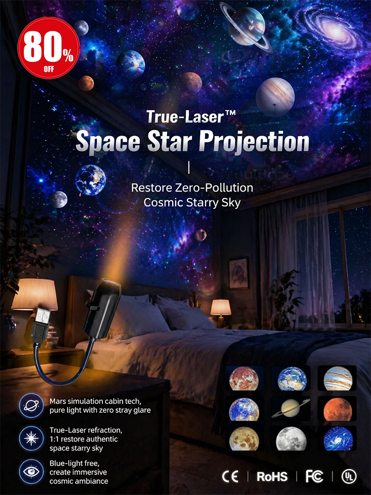 Ocean & Galaxy Projector: Your Private Aquarium & Planetarium for Any Room or Car – Ready in 1 Second!