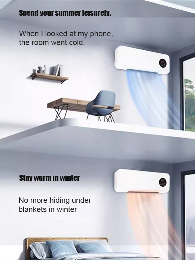 【Wall-Mounted Portable Air Conditioner】Cools a 100-square-meter home by 68°F in just 1 minute. Full refund if not satisfied with the cooling effect.