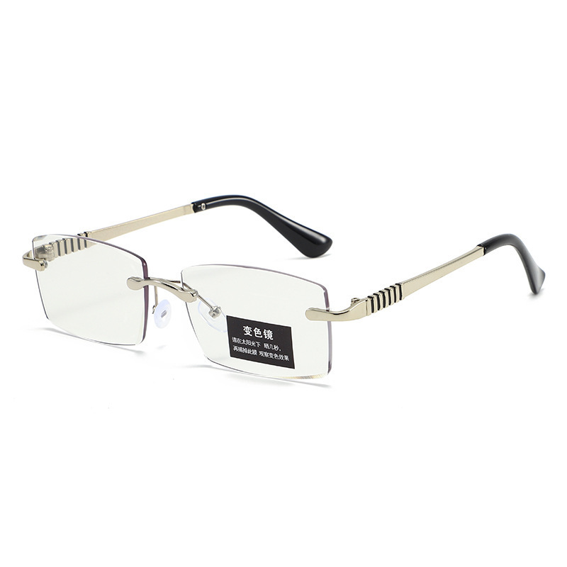 Frameless Photochromic Anti-Blue Light Reading Glasses