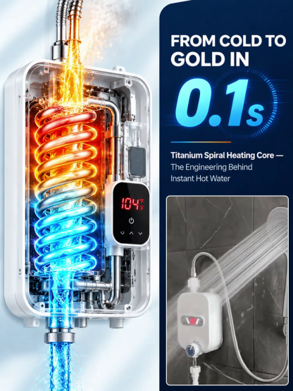 🔥 Instant Hot Water Heater | No Plumbing, No Tank