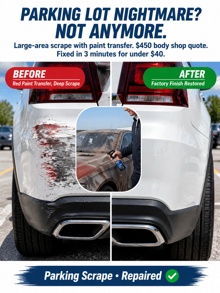 Instant Renewal with One Spray" Car Scratch Repair Spray