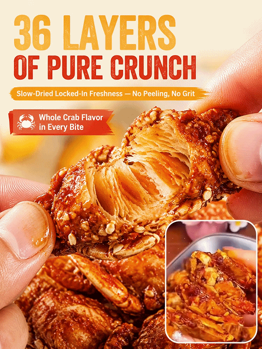 🦀 Wild Alaskan Crispy Mini Crabs – The Ultimate Guilt-Free Crunch!