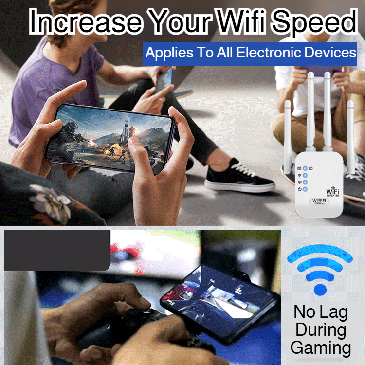 Bedroom Signal Booster Wireless Extender Through Wall Repeater Wifi Signal Amplifier Wired Booster