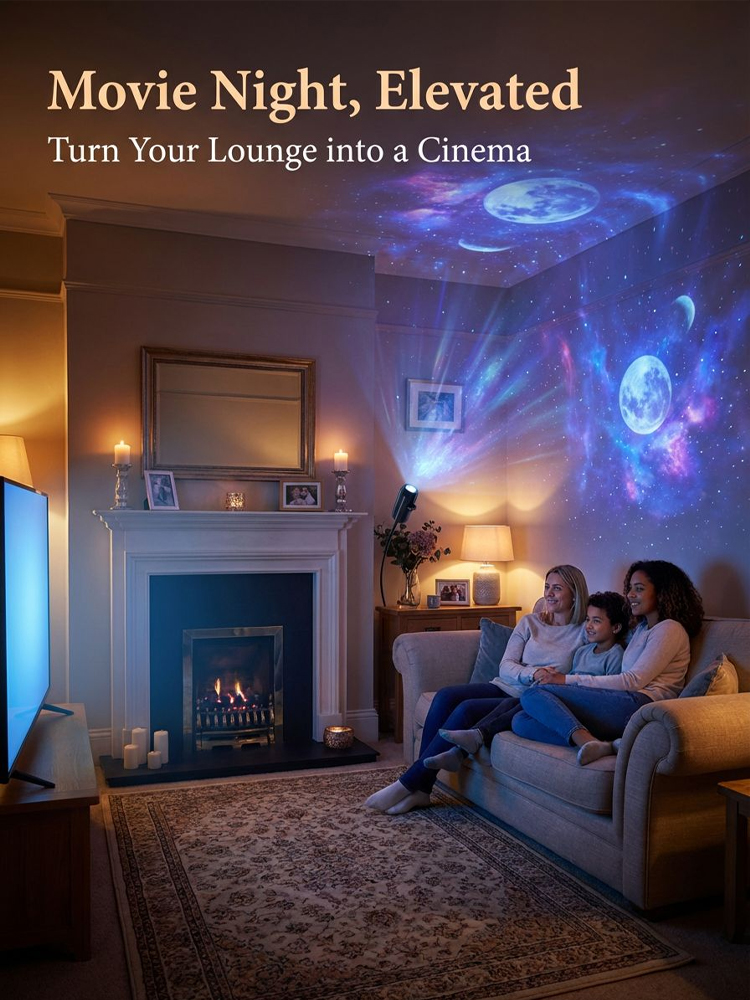Ocean & Galaxy Projector: Your Private Aquarium & Planetarium for Any Room or Car – Ready in 1 Second!