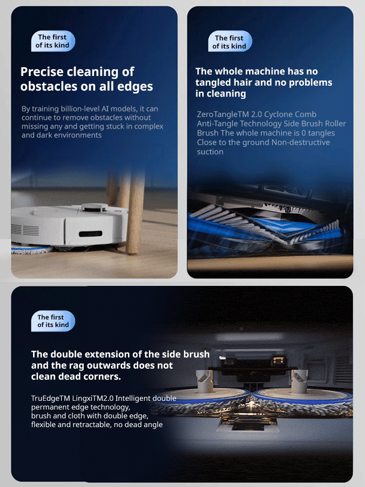 Intelligent three in one sweeping machine