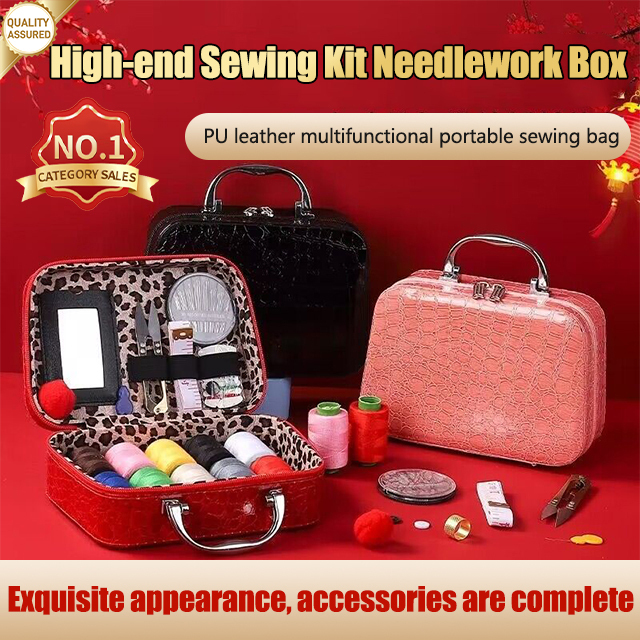Portable Sewing Kit Needlework Box