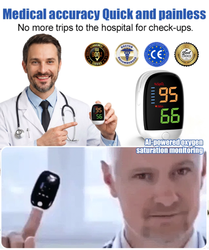 [☺️Painless Measurement] 🏥Professional-grade blood oxygen monitor with an accuracy rate of up to 99.9%, already applied in clinical medicine.✅