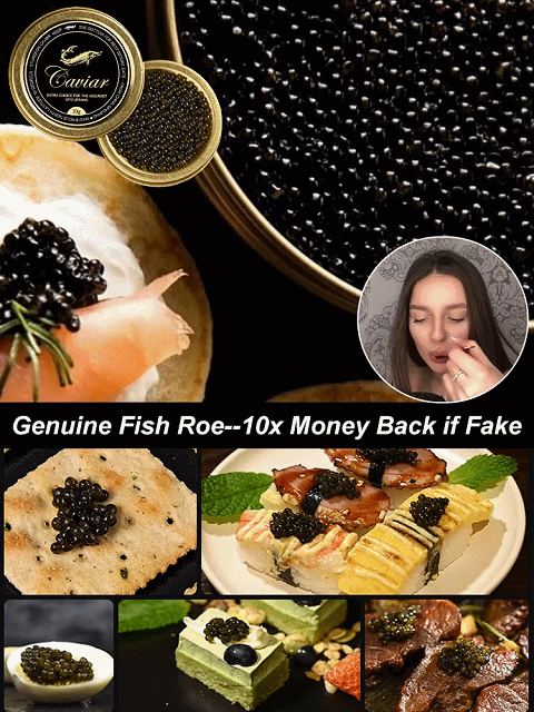 Russian imported sturgeon black caviar