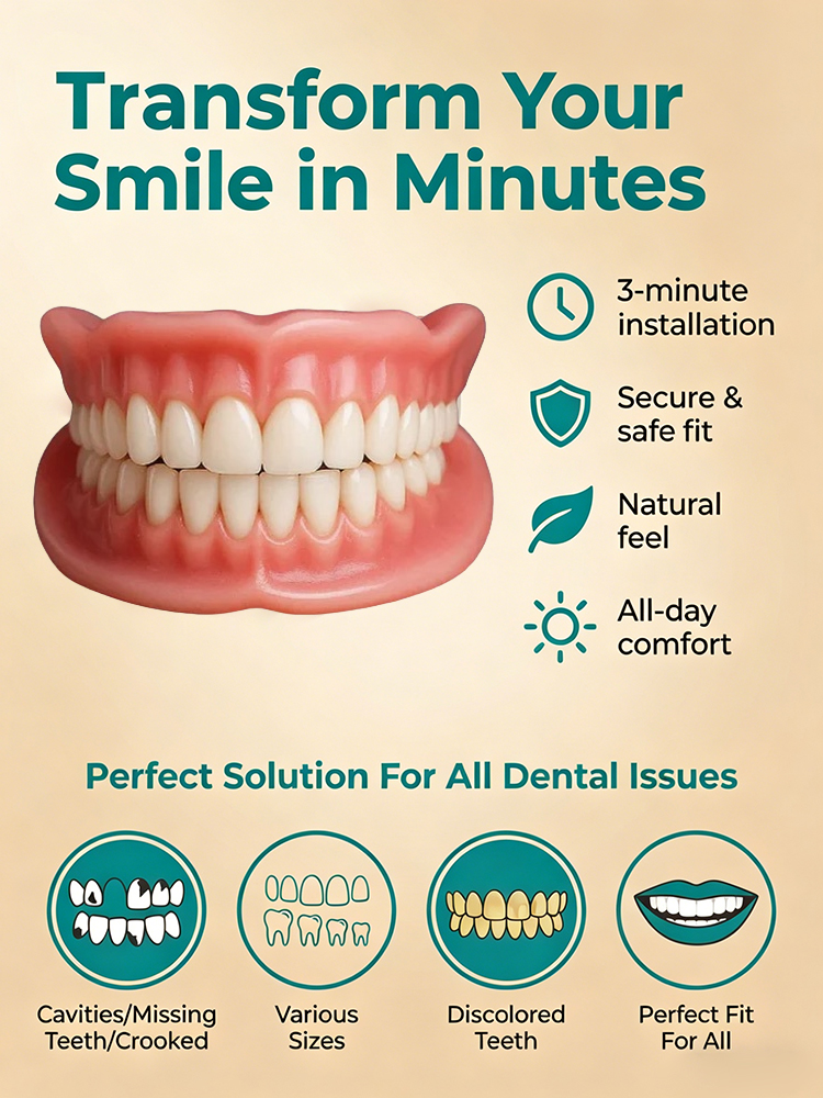 🔬🏥The Better-Than-Implant Solution! 30 Years of Research for a Flawless, Secure Fit.