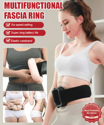 [Magic tool for slimming belly] High-frequency vibration fascia ring💆‍♀️ 10 Min = 2 Hrs Workout