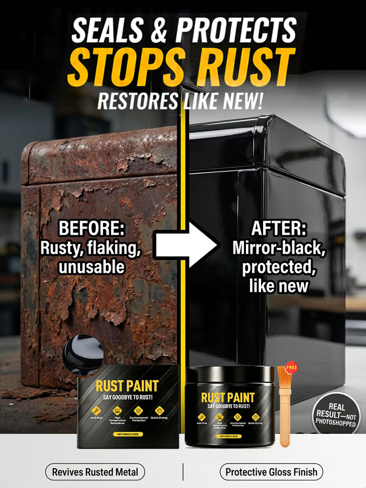 【50 Years Without Rusting】Metal Anti-rust Re-coated with Brightening and Polishing Paint