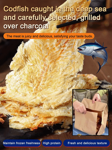 Shredded cod fillets
