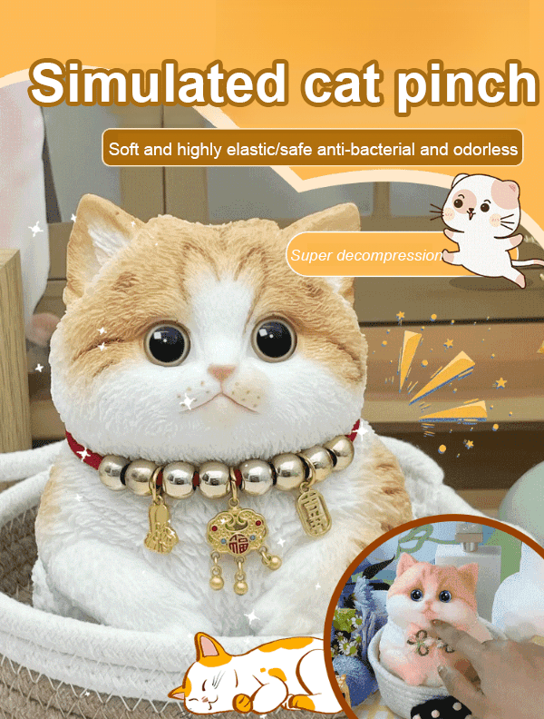 Simulation cat squeezing music