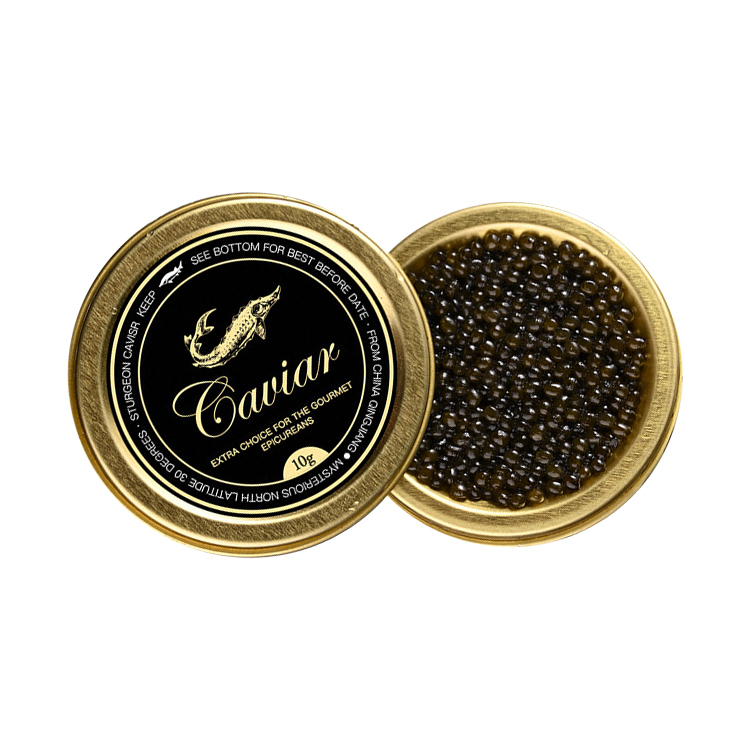Russian imported sturgeon black caviar