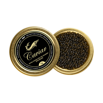 Russian imported sturgeon black caviar