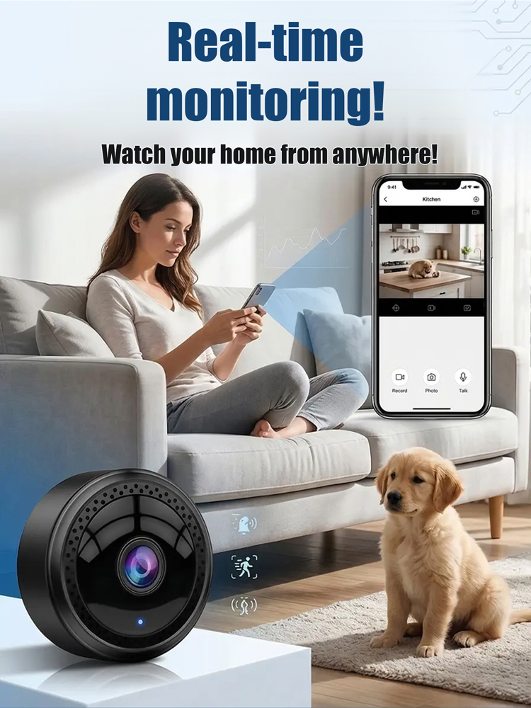 Mini Infrared Night Vision Camera ✨ Wireless & Magnetic ✨ 100% Hack-Proof 🛡️