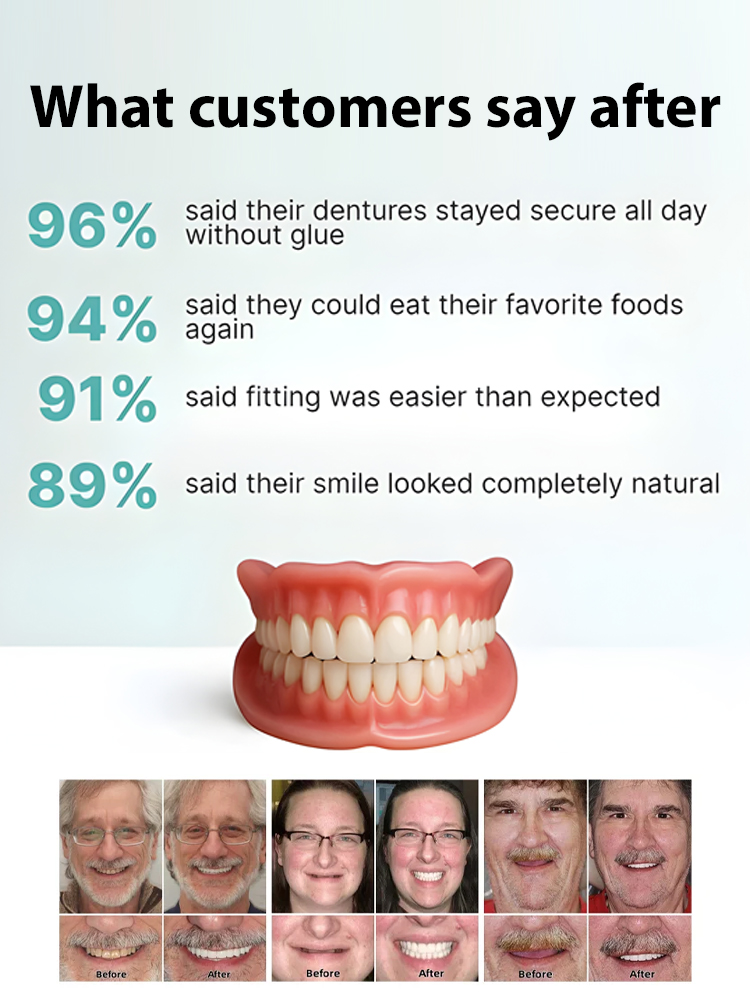 Natural Smile Denture Set – Over 200,000 units sold in just 3 days! ✨ 100% satisfaction guaranteed – Fixes yellowing teeth and missing teeth in seconds.