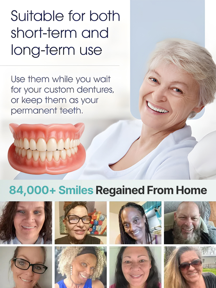 Natural Smile Denture Set – Over 200,000 units sold in just 3 days! ✨ 100% satisfaction guaranteed – Fixes yellowing teeth and missing teeth in seconds.