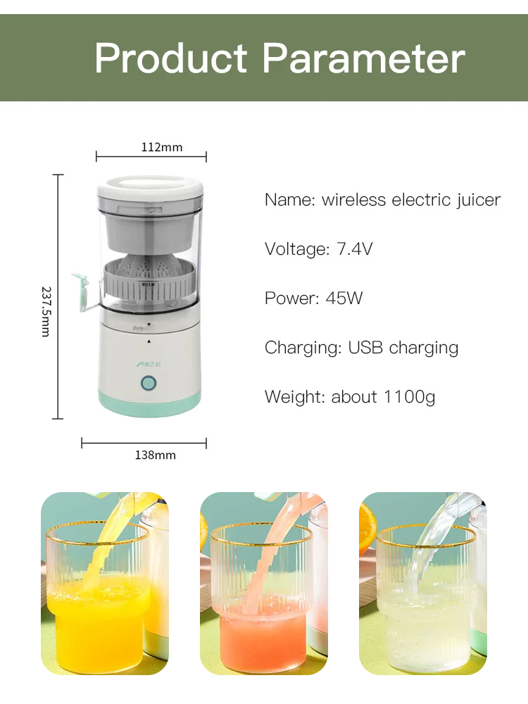 Fully Automatic Electric Juicer for Home