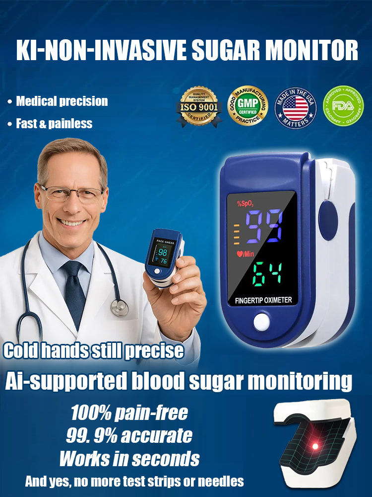 [☺️Painless Measurement] 🏥Professional-grade blood oxygen monitor with an accuracy rate of up to 99.9%, already applied in clinical medicine.✅