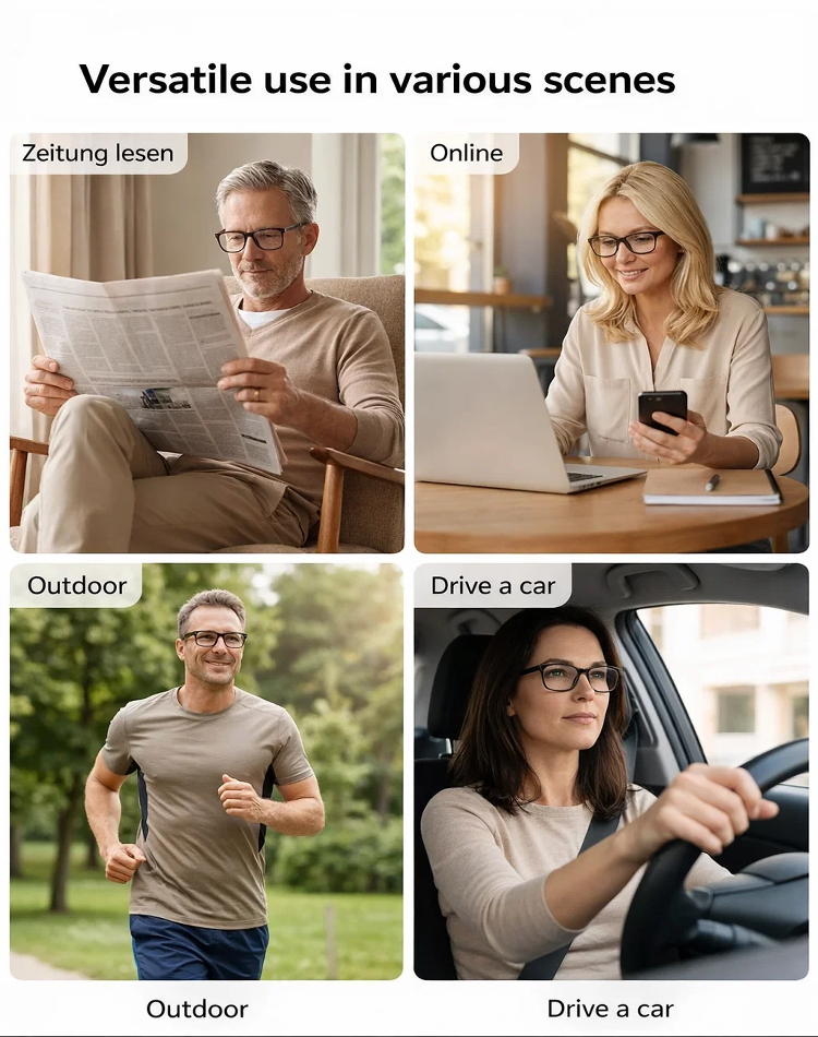 👓 Ophthalmologist-Recommended | Sabae Precision Eyewear Auto-Focus Reading Glasses with Blue Light Protection • No Eye Exam Needed • Adjustable from –10.0 to +10.0 Diopters • Ultra-Lightweigh