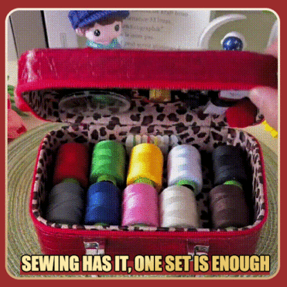 Portable Sewing Kit Needlework Box