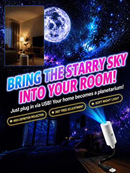 3D Ocean & Starry Sky Projector: Transform Your Home & Car into a Magical Underwater Paradise in Just 1 Second!