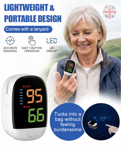 [☺️Painless Measurement] 🏥Professional-grade blood oxygen monitor with an accuracy rate of up to 99.9%, already applied in clinical medicine.✅