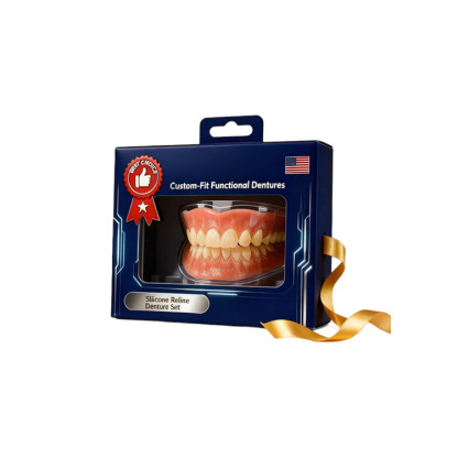 [Over 300,000 users worldwide] Full-mouth bone-supported denture set