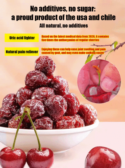 Premium Dried Cherries for Arthritis and Gout Relief
