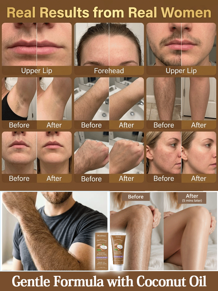 [Painless Hair Removal] Plant Extract Coconut Oil Hair Removal Cream