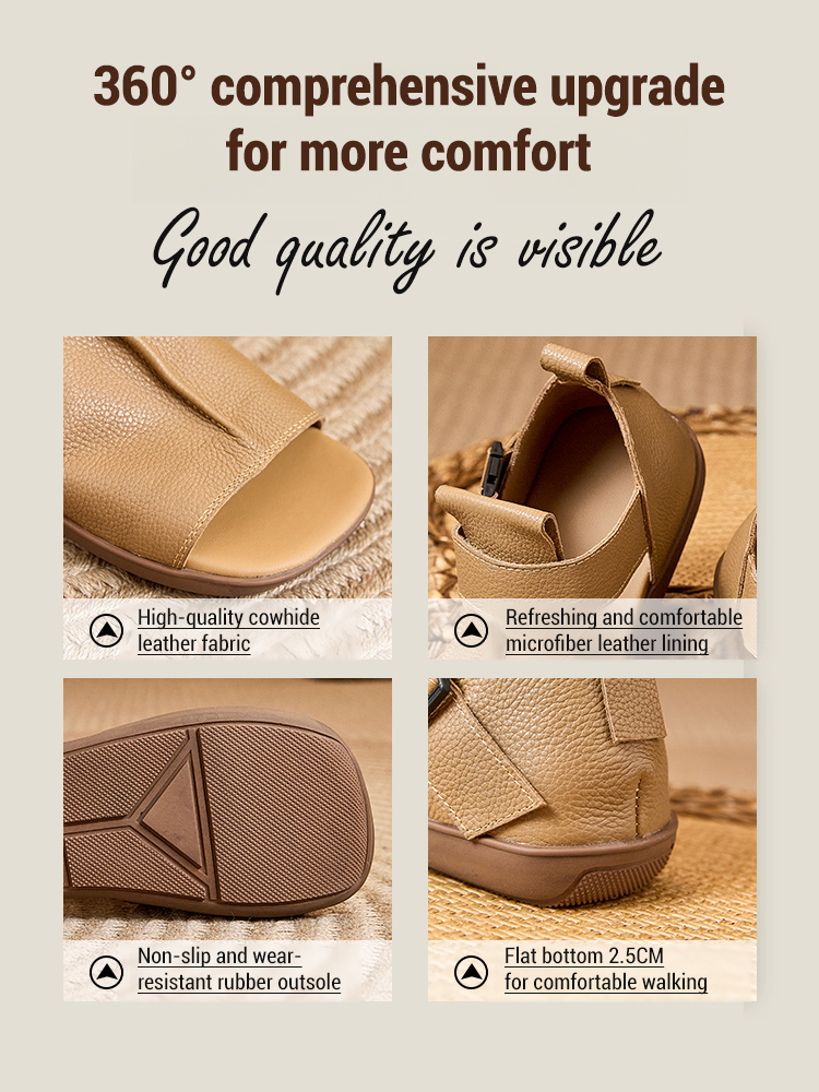 【Handmade in Kobe, Japan】Genuine Leather Sandals – 50% Off for a Limited Time!