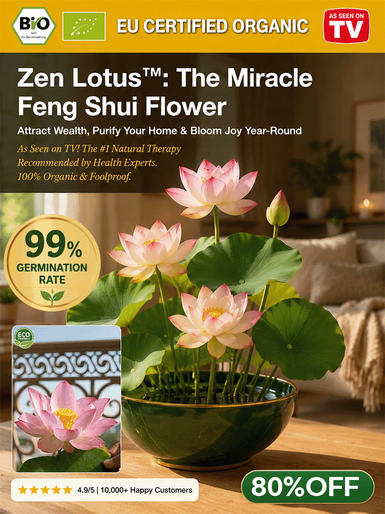 ✨ The World’s First Self-Cleaning, Air-Purifying Lotus — Blooms in 10 Days, Thrives Anywhere! ✨