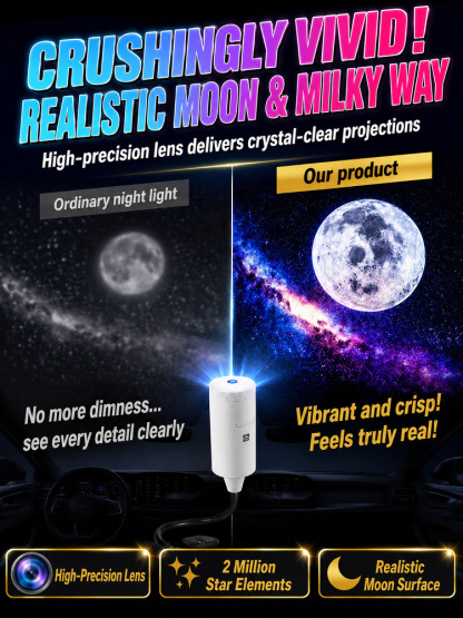 3D Ocean & Starry Sky Projector: Transform Your Home & Car into a Magical Underwater Paradise in Just 1 Second!