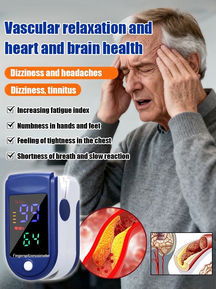 [☺️Painless Measurement] 🏥Professional-grade blood oxygen monitor with an accuracy rate of up to 99.9%, already applied in clinical medicine.✅