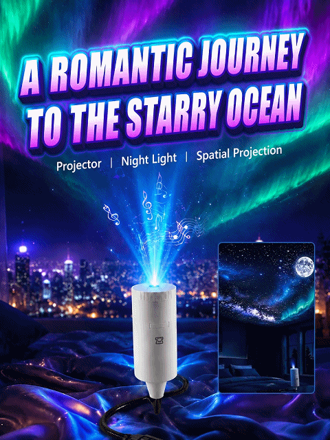 3D Ocean & Starry Sky Projector: Transform Your Home & Car into a Magical Underwater Paradise in Just 1 Second!