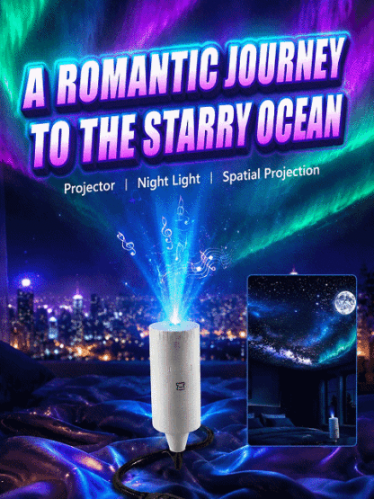 3D Ocean & Starry Sky Projector: Transform Your Home & Car into a Magical Underwater Paradise in Just 1 Second!