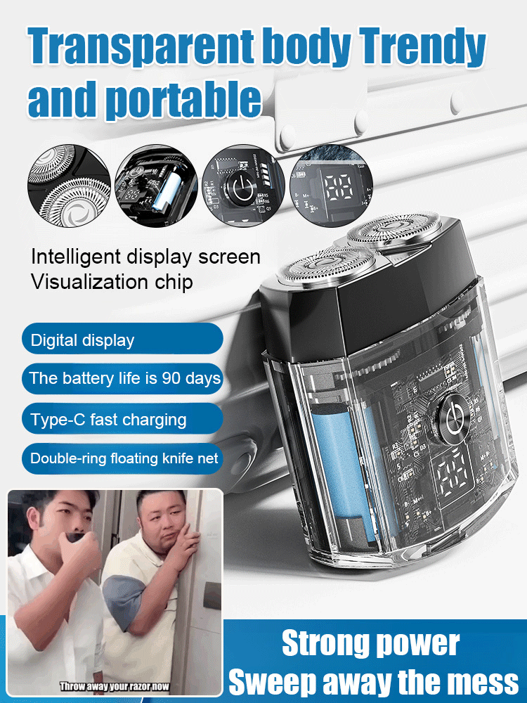 German magnetic blade digital display shaver