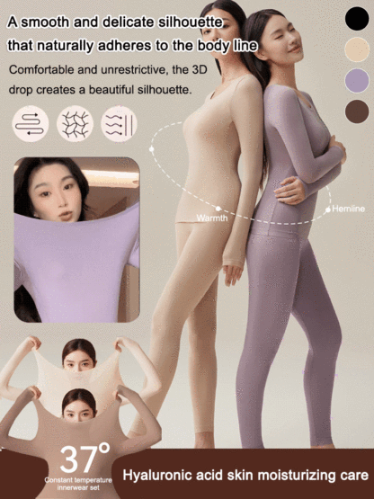 【500% warmth technology🔥】Integrated Bra Cup Hyaluronic Acid Skin Care Undershirt💖All you need in winter is this one piece