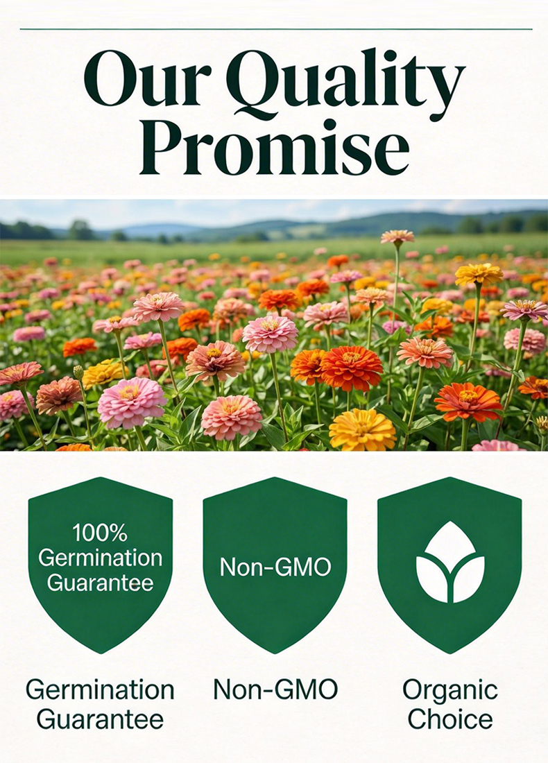 Double-flowered zinnia seeds sowing and blooming