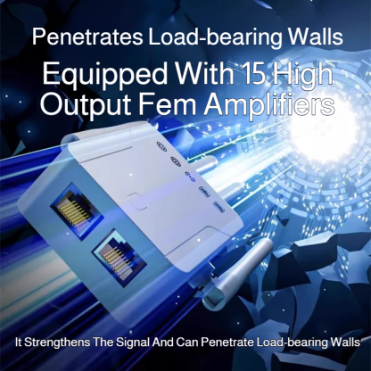 Bedroom Signal Booster Wireless Extender Through Wall Repeater Wifi Signal Amplifier Wired Booster