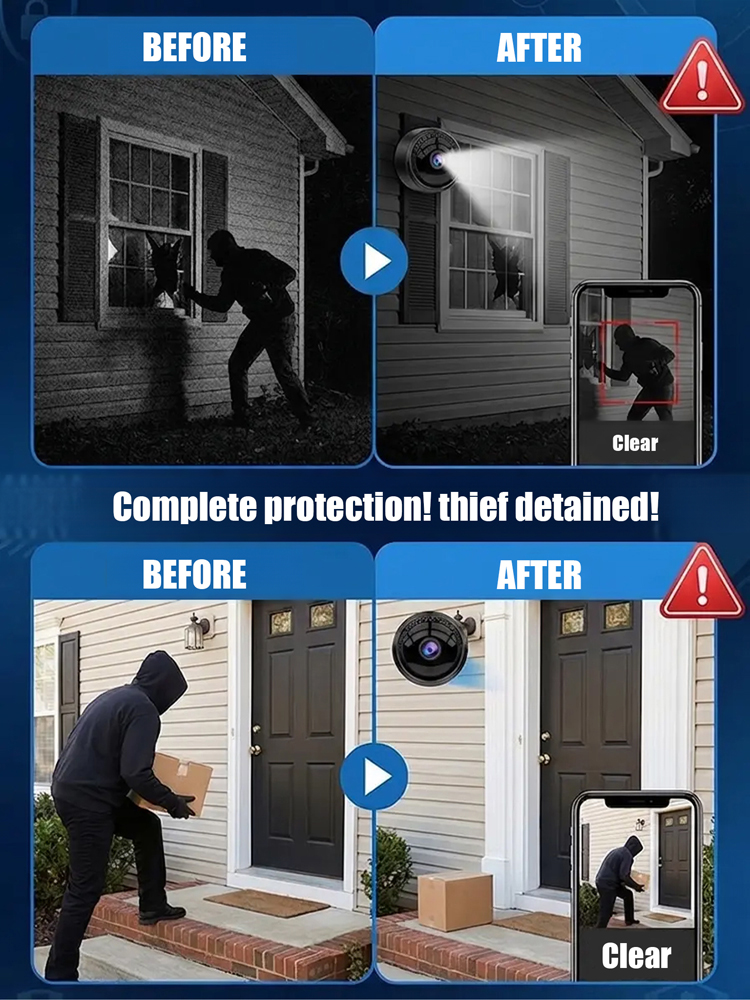 Mini Infrared Night Vision Camera ✨ Wireless & Magnetic ✨ 100% Hack-Proof 🛡️