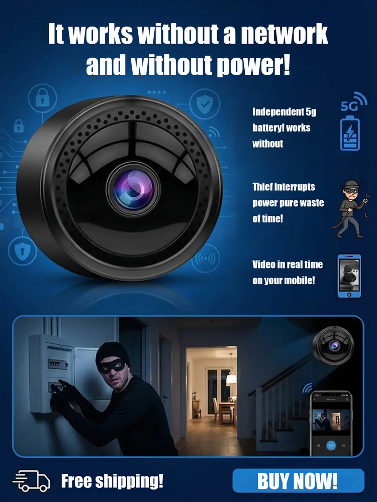 Mini Infrared Night Vision Camera ✨ Wireless & Magnetic ✨ 100% Hack-Proof 🛡️
