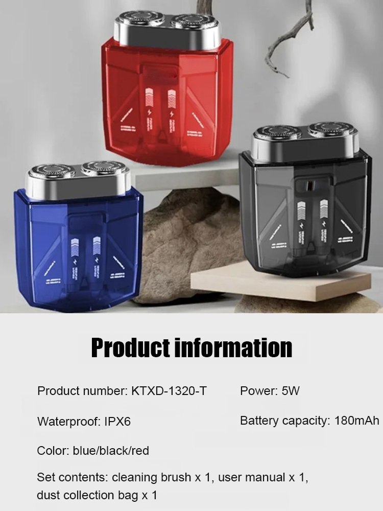 Twin-engine trendy mecha razor