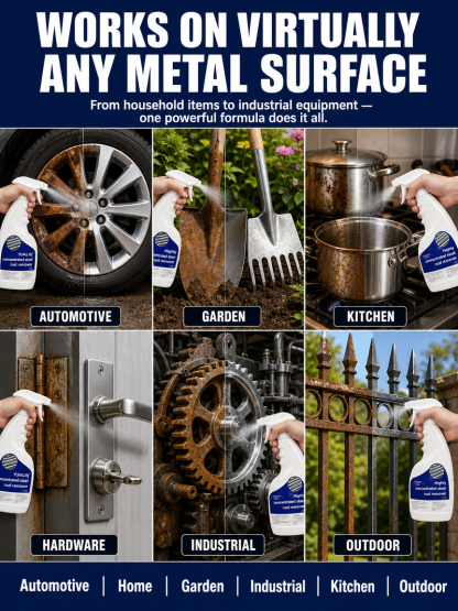 🛠️ 【Instant Rust Eraser】Ultra-Strong Metal Revival Spray